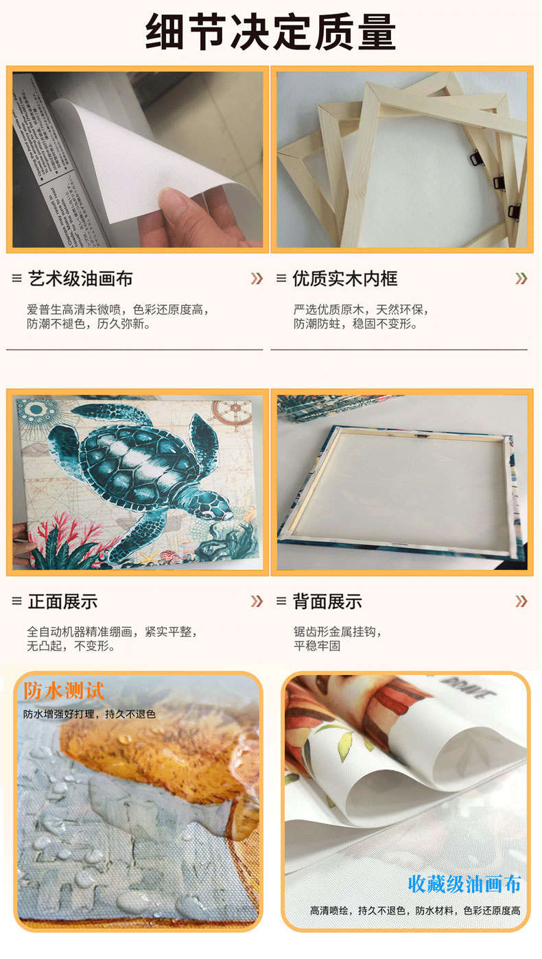 高清喷绘挂画油画定制