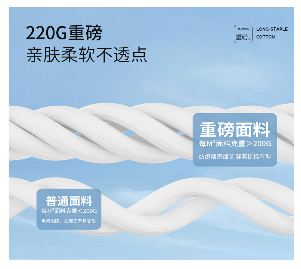 220G杜邦索罗娜T恤