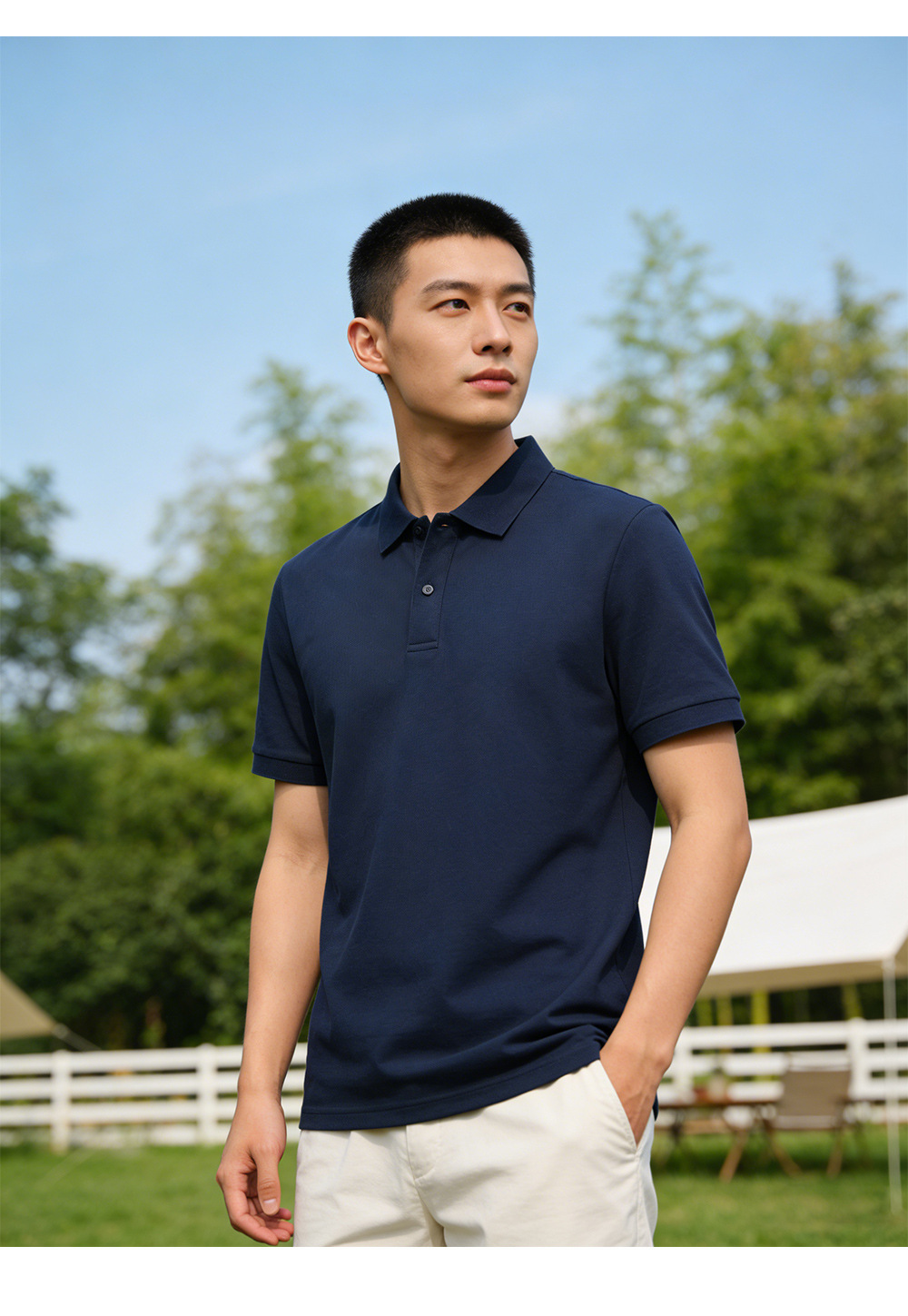 220G新疆长绒棉polo衫