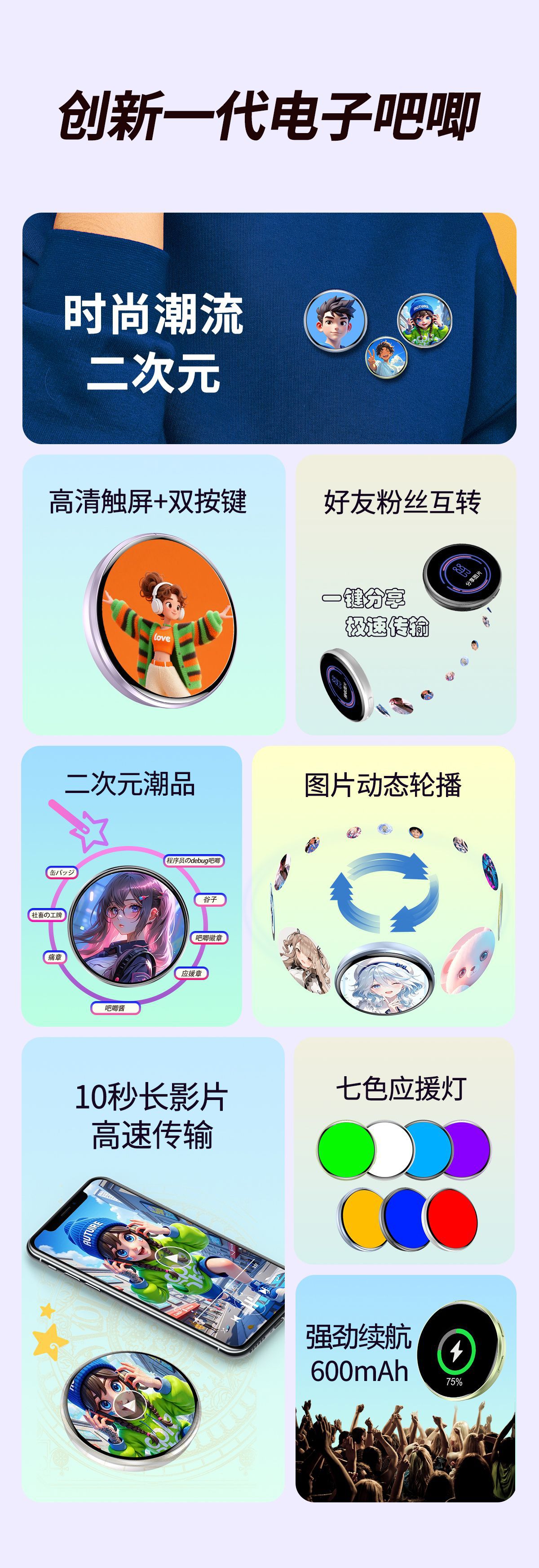 电子吧唧动态徽章